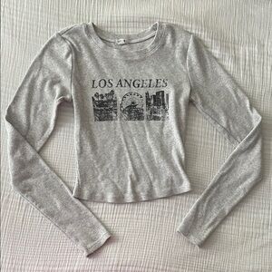 Garage Gray Long Sleeve Graphic